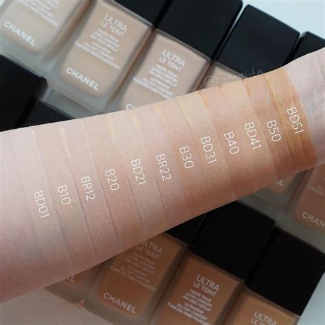 chanel ultra le teint foundation swatches|chanel le teint.